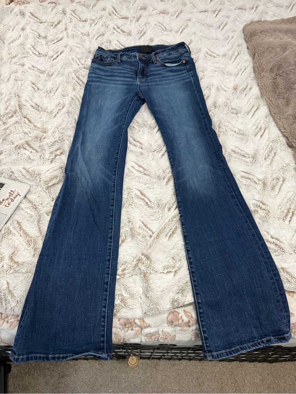 Buckle Dark Blue Bootcut Jeans